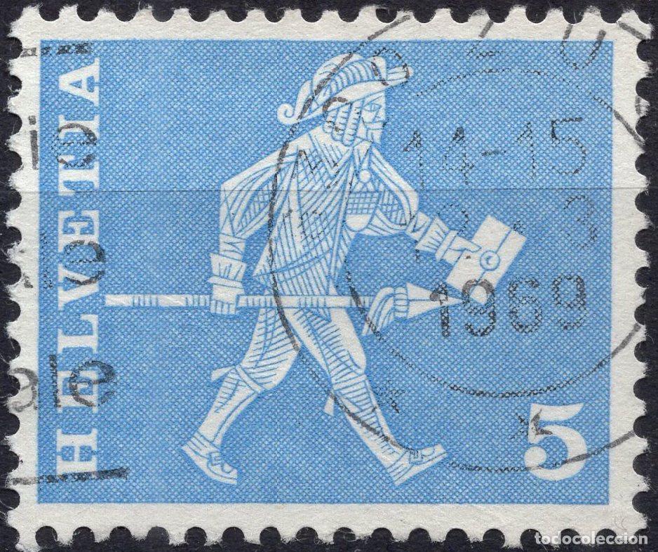 Stamps: SUIZA 1960 STAMP MICHEL CH 696x