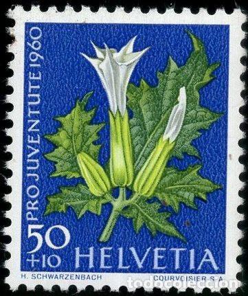 Sellos: SUIZA 1960 STAMP MICHEL CH 726