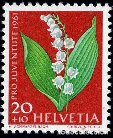 Sellos: SUIZA 1961 STAMP MICHEL CH 744