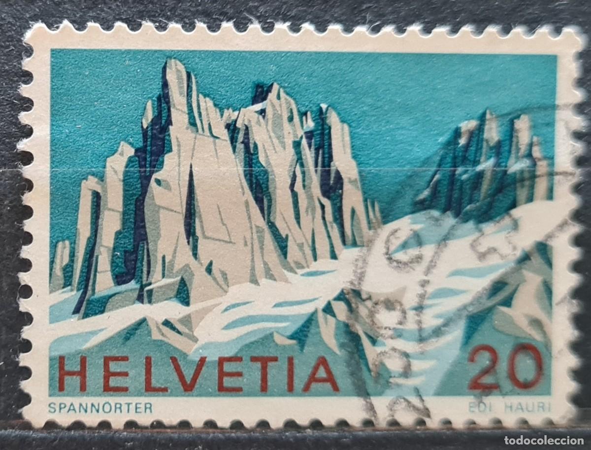 Sellos: Sello usado de Suiza 1972: Alpes suizos (VI)