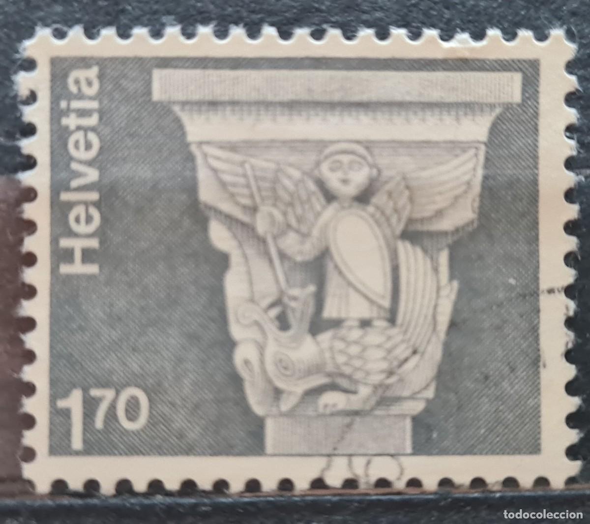 Briefmarken: Sello usado de Suiza 1973: Arquitectura y trabajo artesanal