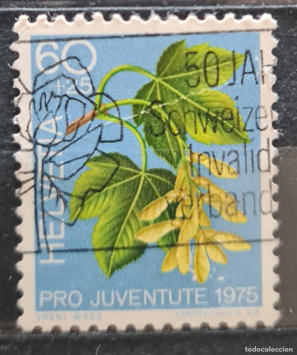 Sellos: Sello usado de Suiza 1975: frutas y plantas (pro-juventud)