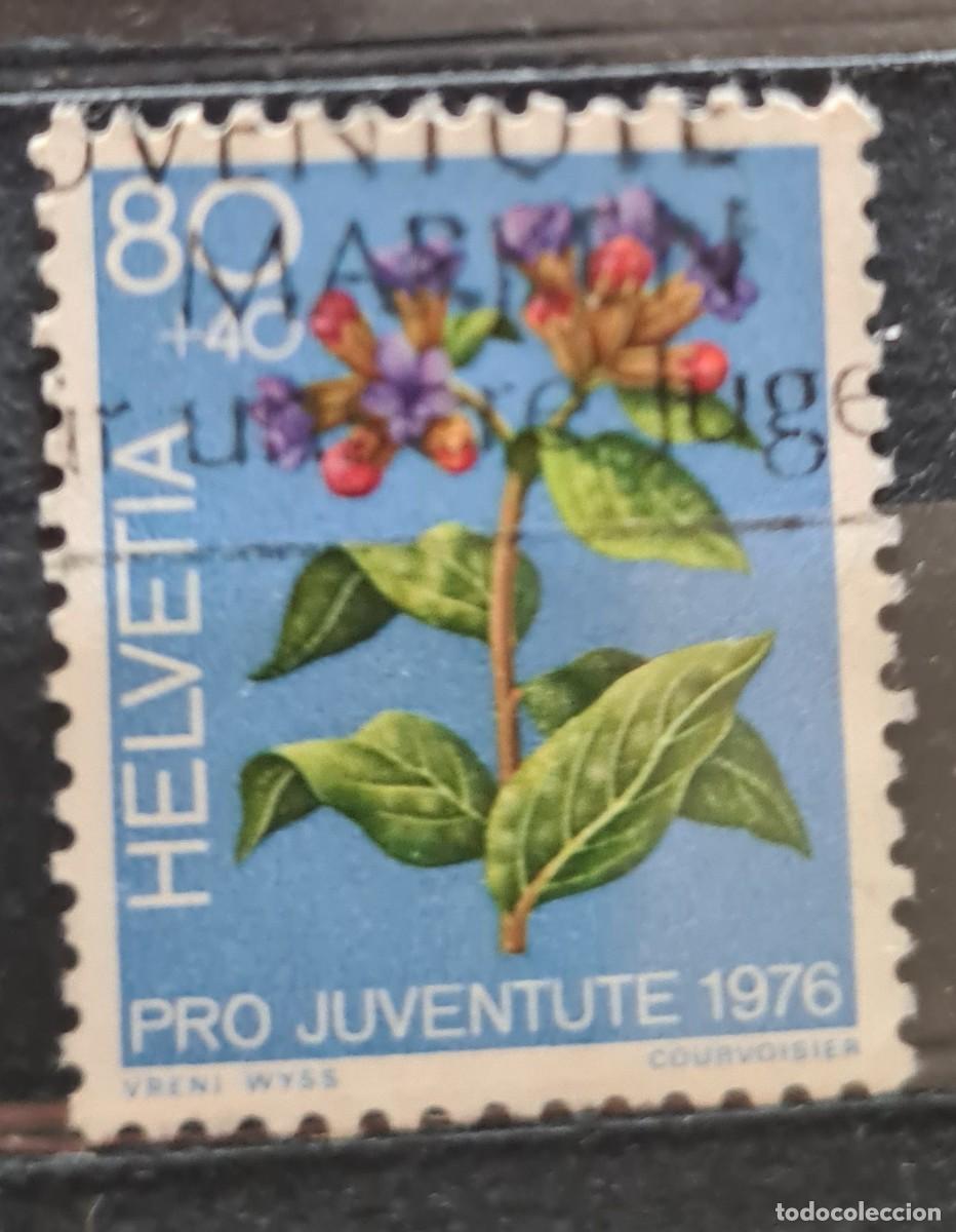 Selos: Sello usado de Suiza 1976: plantas medicinales (pro-juventud)