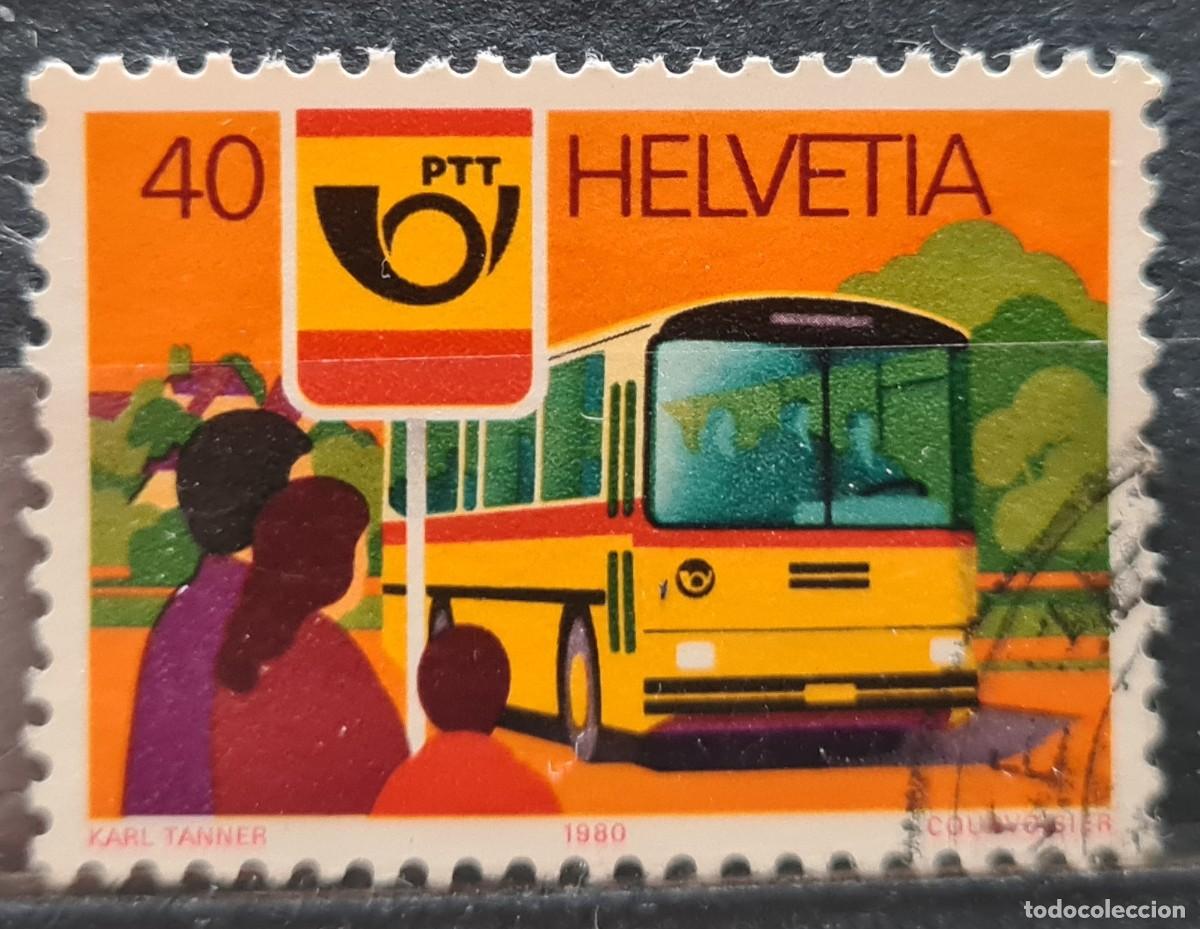 Timbres: Sello usado de Suiza 1980: Serie PTT