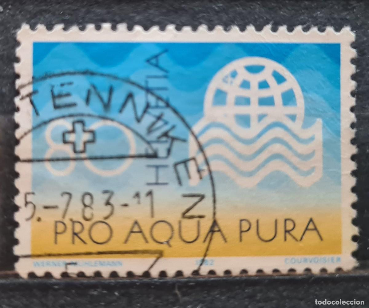Briefmarken: Sello usado de Suiza 1982: XIV Congreso mundial de la Asociaci&oacute;n Internacional de Distr. de agua