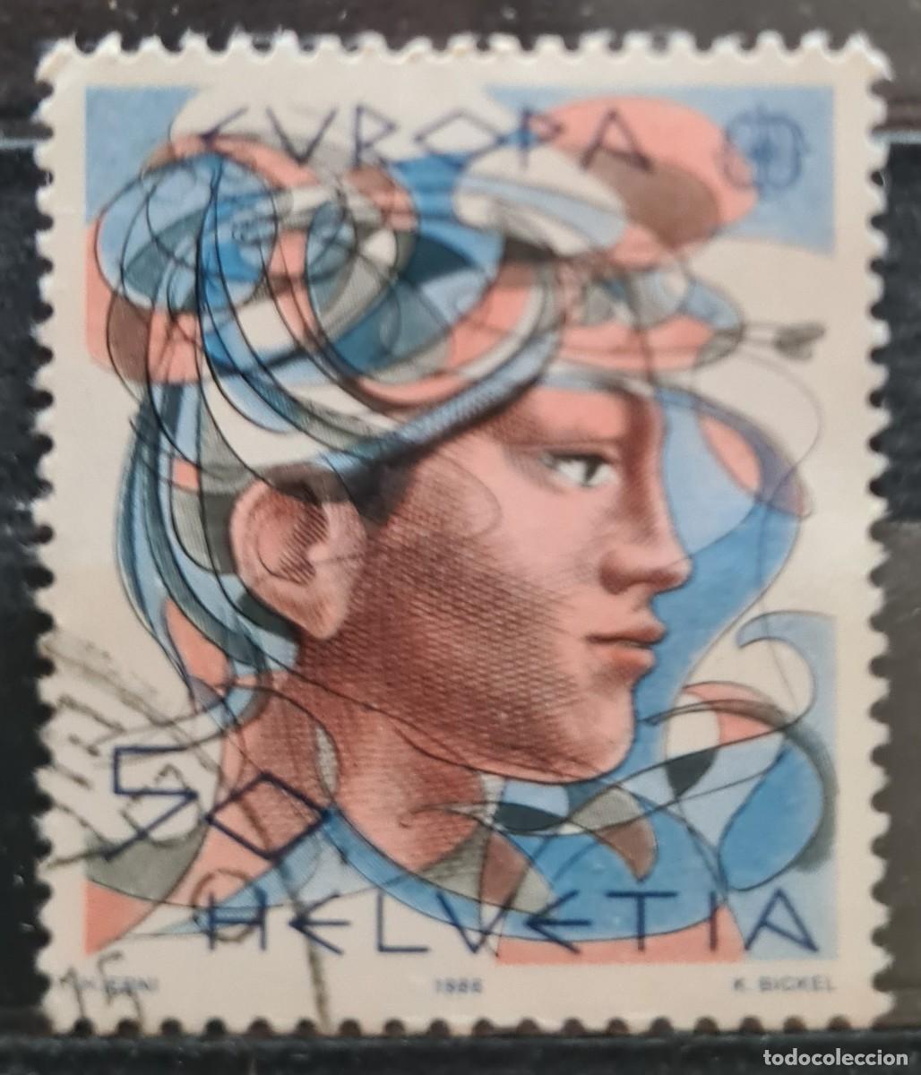 Sellos: Sello usado de Suiza 1986: Europa