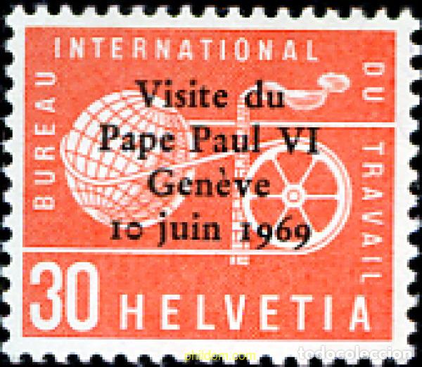 Sellos: 129285 MNH SUIZA. Oficina Internacional del Trabajo 1969 OFICINA INTERNACIONAL DE TRABAJO