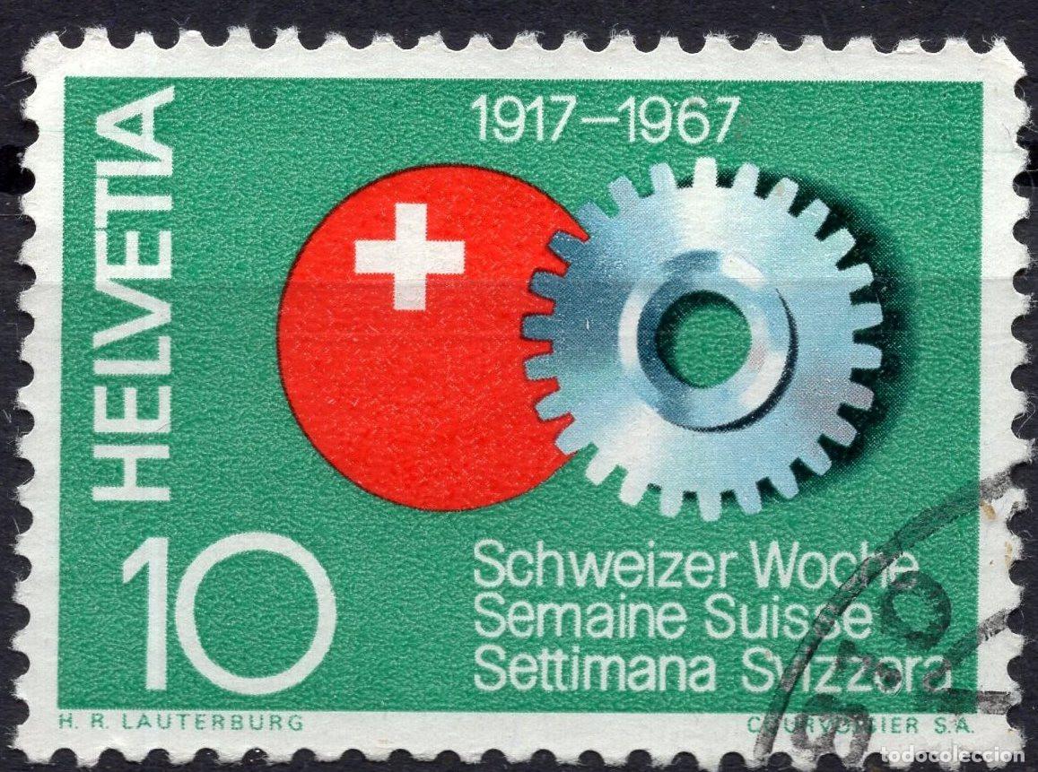 Sellos: SUIZA 1967 STAMP MICHEL CH 858