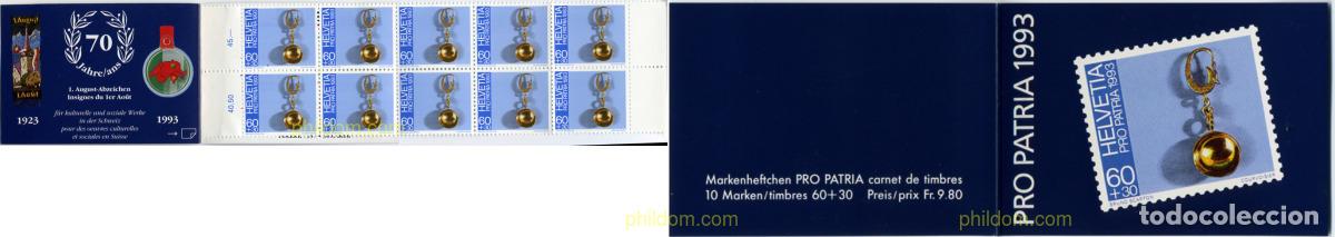 Sellos: 133344 MNH SUIZA 1993 PRO PATRIA. ARTE POPULAR EN SUIZA