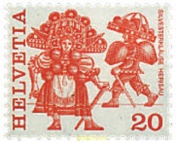 Sellos: 626389 MNH SUIZA 1977 COSTUMBRES POPULARES