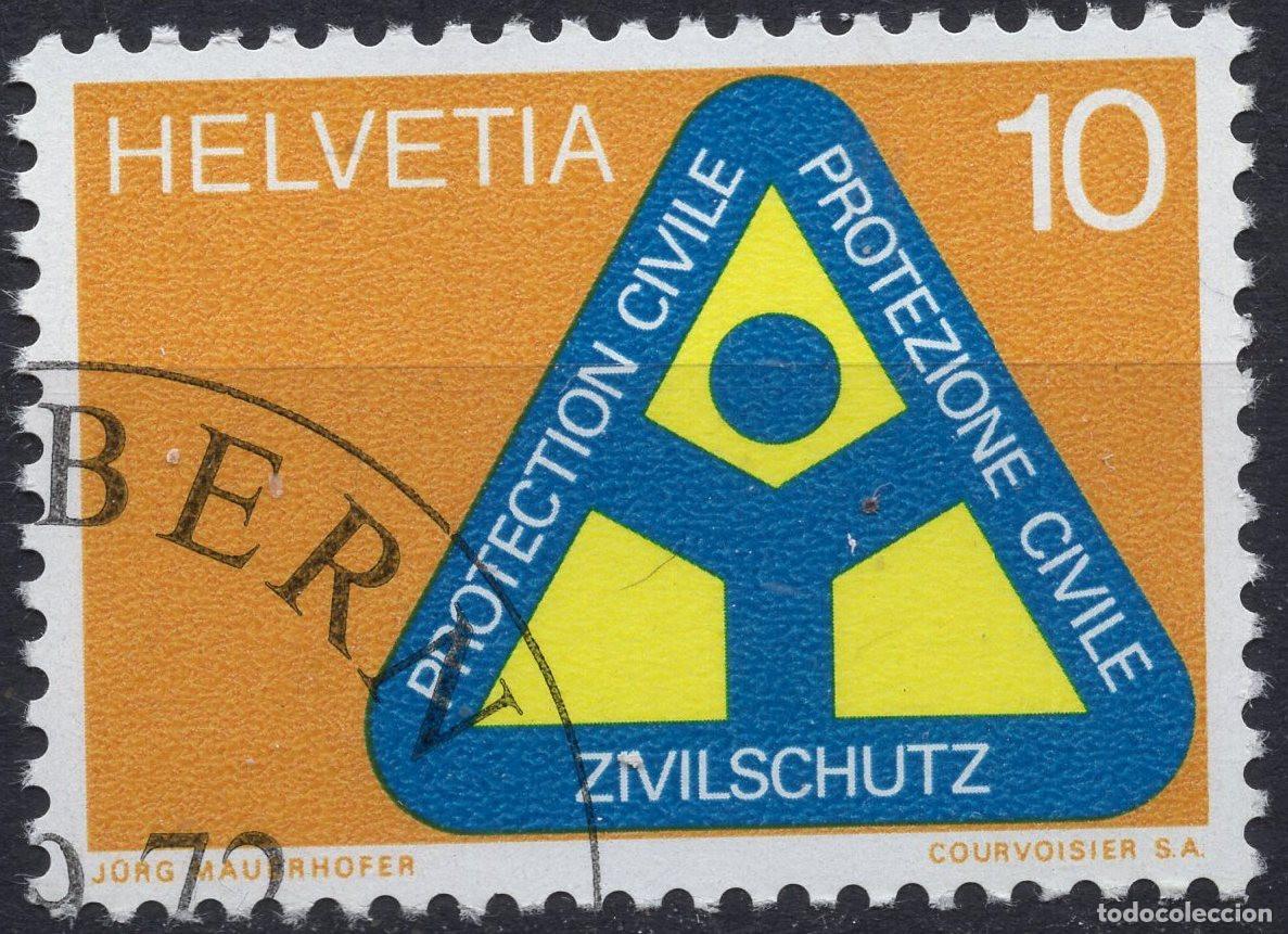 Sellos: SUIZA 1972 STAMP MICHEL CH 975