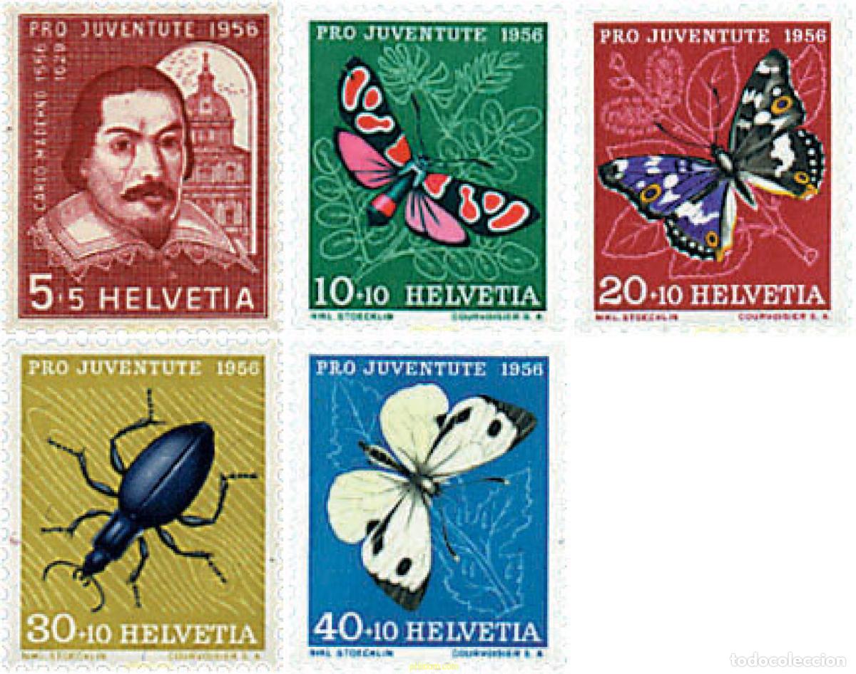 Sellos: 77399 MNH SUIZA 1956 PRO JUVENTUD