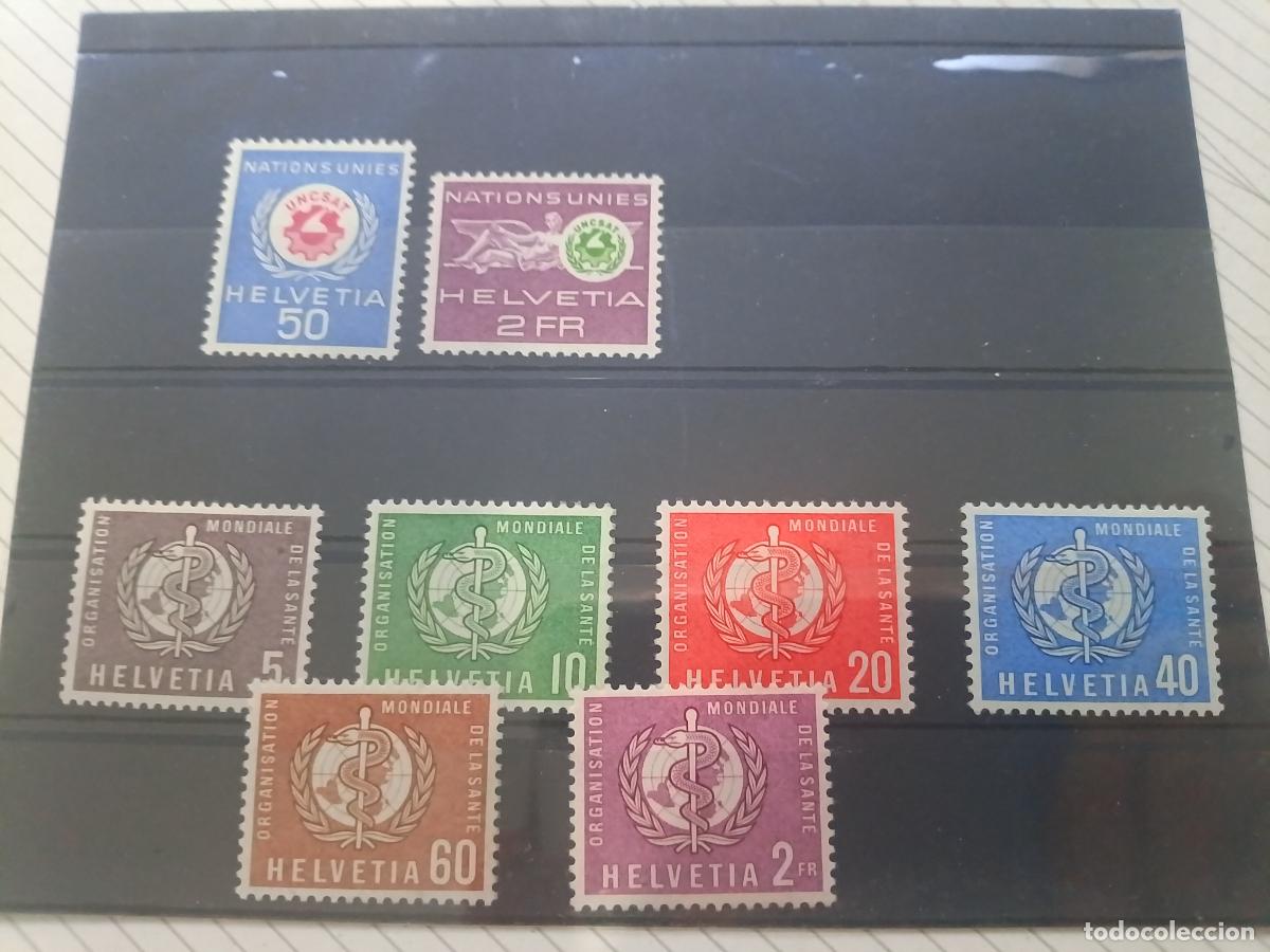 Sellos: Suiza. Naciones Unidas. Lote de sellos OMS