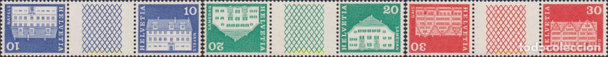 Sellos: 616849 MNH SUIZA 1968 EDIFICIOS