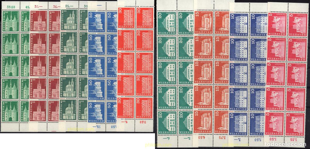 Sellos: 666641 MNH SUIZA 1968 EDIFICIOS - Foto 1
