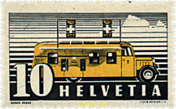 Sellos: 41136 MNH SUIZA 1937 VEHICULO POSTAL