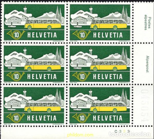 Sellos: 666299 MNH SUIZA 1953 VEHICULOS POSTALES