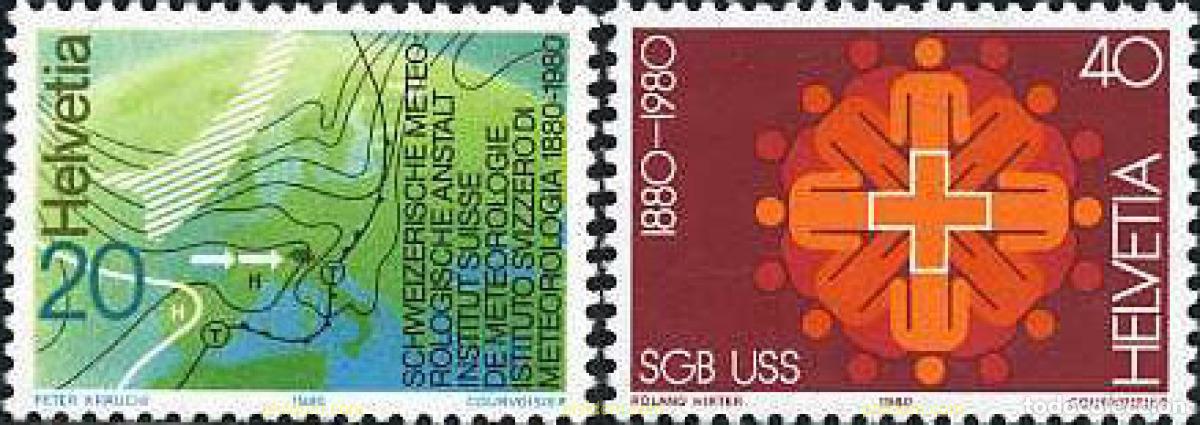 Sellos: 239450 MNH SUIZA 1980 ANIVERSARIOS