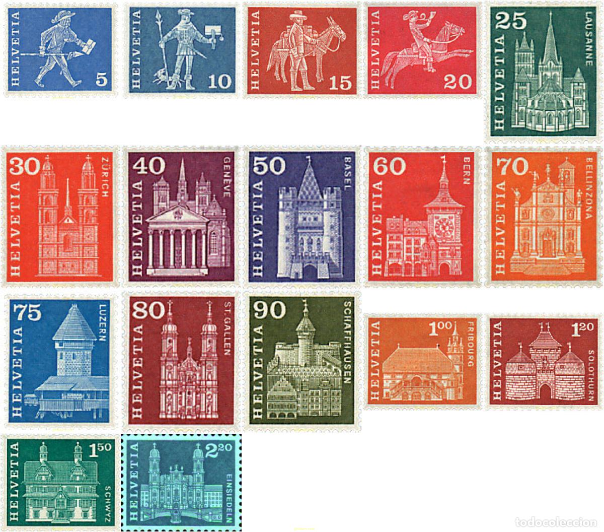 Sellos: 612367 MNH SUIZA 1960 MOTIVOS VARIOS