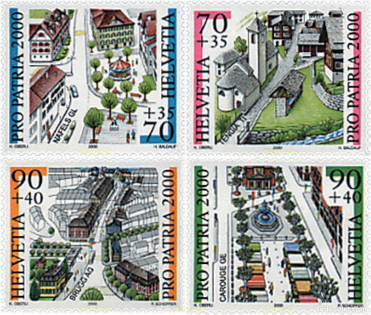 Sellos: 49700 MNH SUIZA 2000 PRO PATRIA. LUGARES RESTAURADOS 2000