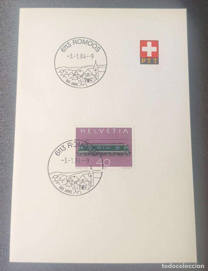 Sellos: Suiza Hoja con timbre Helvetia 1982 (SC)