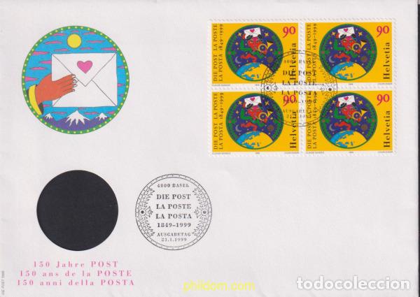 Stamps: 621326 MNH SUIZA 1999 150 ANIVERSARIO DEL CORREO SUIZO