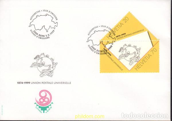 Sellos: 424207 MNH SUIZA 1999 125 ANIVERSARIO DE LA UPU