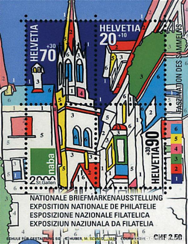 Sellos: 67681 MNH SUIZA 1999 NABA 2000. EXPOSICION FILATELICA NACIONAL