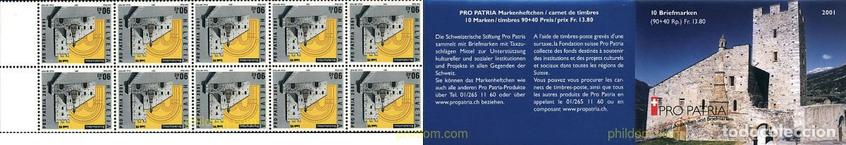 Sellos: 2245 MNH SUIZA 2001 PRO PATRIA. MONUMENTOS