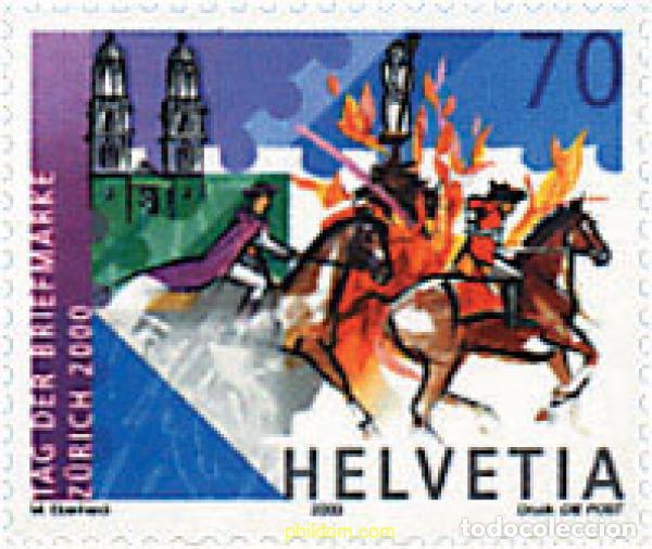 Sellos: 86410 MNH SUIZA 2000 DIA DEL SELLO
