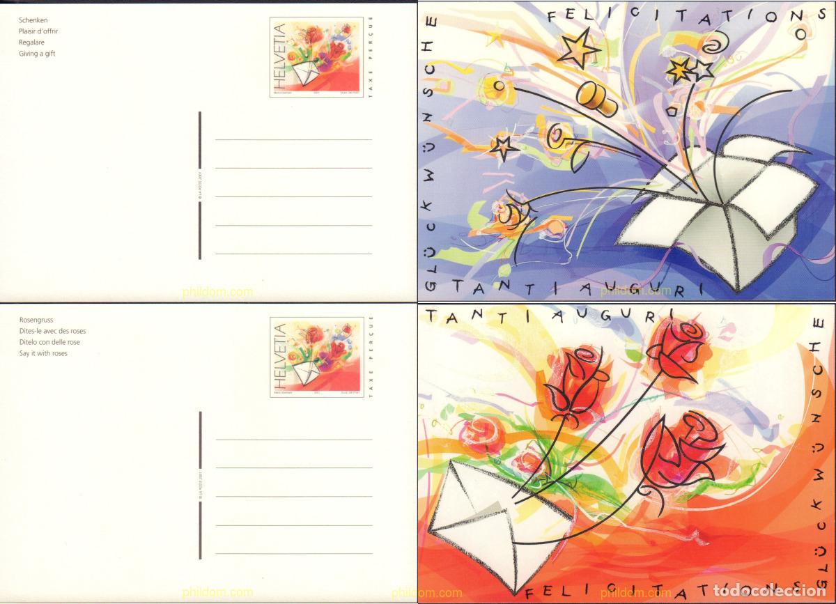 Sellos: 593725 MNH SUIZA 2001 SELLOS CON MENSAJE