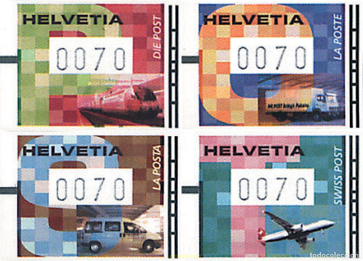 Sellos: 128931 MNH SUIZA 2001 TRANSPORTE POSTAL.