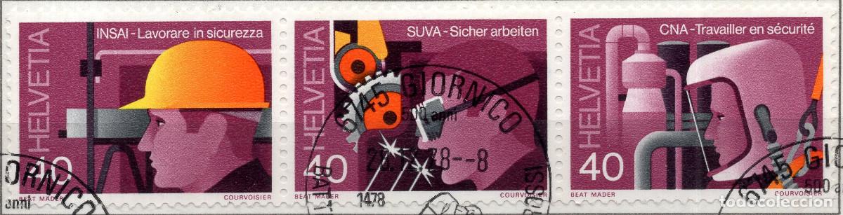Sellos: SUIZA 1978 STAMP CH 1134-1136