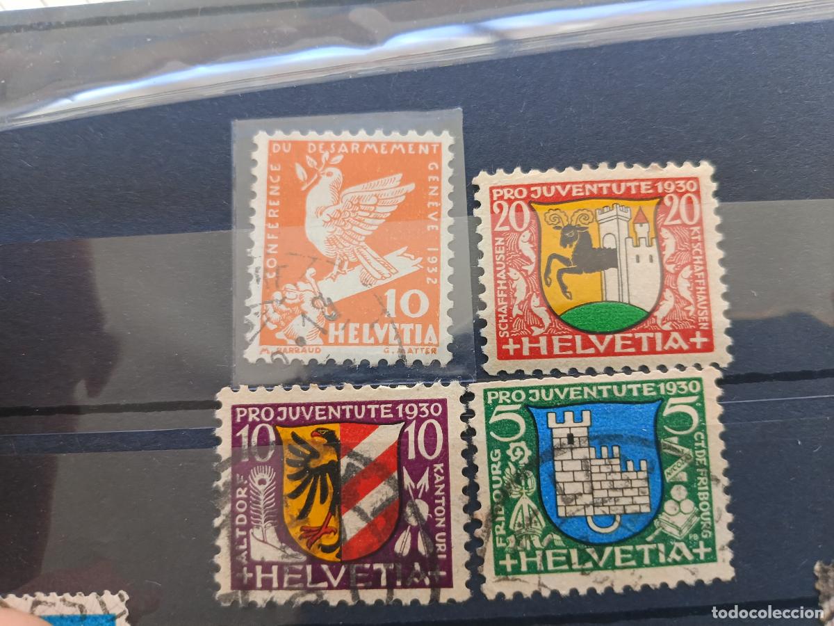 Briefmarken: Suiza. 4 sellos Pro Juventute 1930 1932