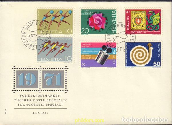 Sellos: 428633 MNH SUIZA 1971 ANIVERSARIOS