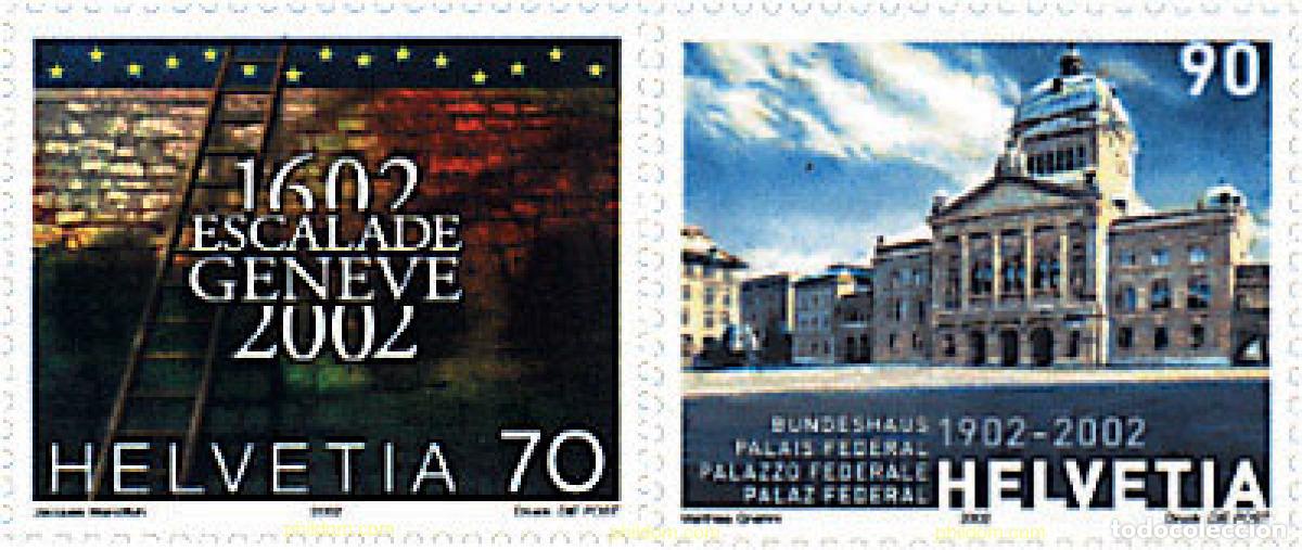 Sellos: 88499 MNH SUIZA 2002 ANIVERSARIOS