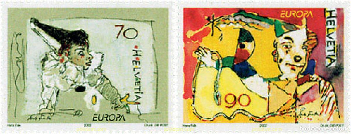 Sellos: 98552 MNH SUIZA 2002 EUROPA CEPT 2002 - EL CIRCO