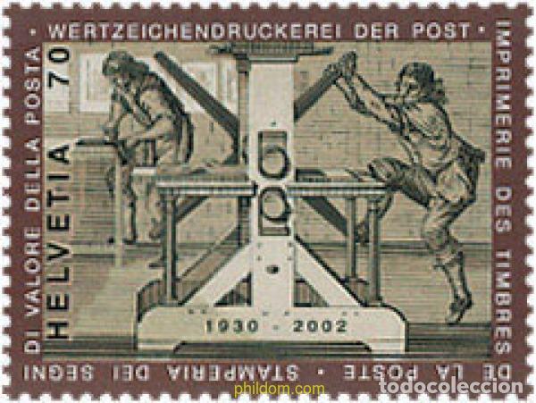 Sellos: 103381 MNH SUIZA 2002 LA IMPRENTA DE LOS SELLOS