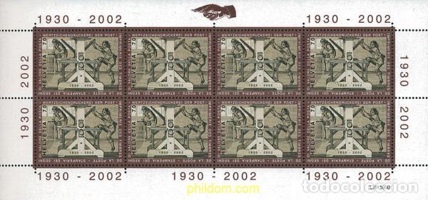Sellos: 103382 MNH SUIZA 2002 LA IMPRENTA DE LOS SELLOS