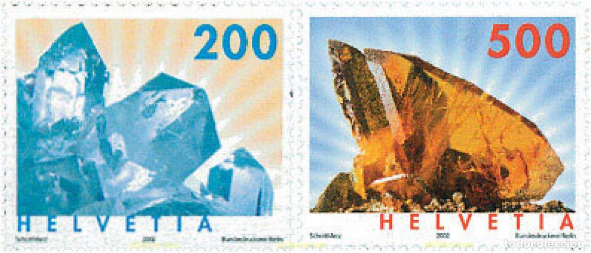 Sellos: 103383 MNH SUIZA 2002 MINERALES