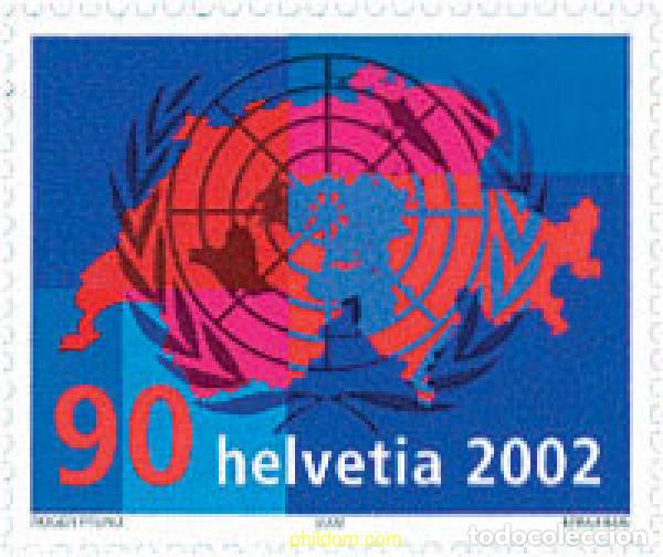 Sellos: 103723 MNH SUIZA 2002 ADHESION DE SUIZA A LA ONU