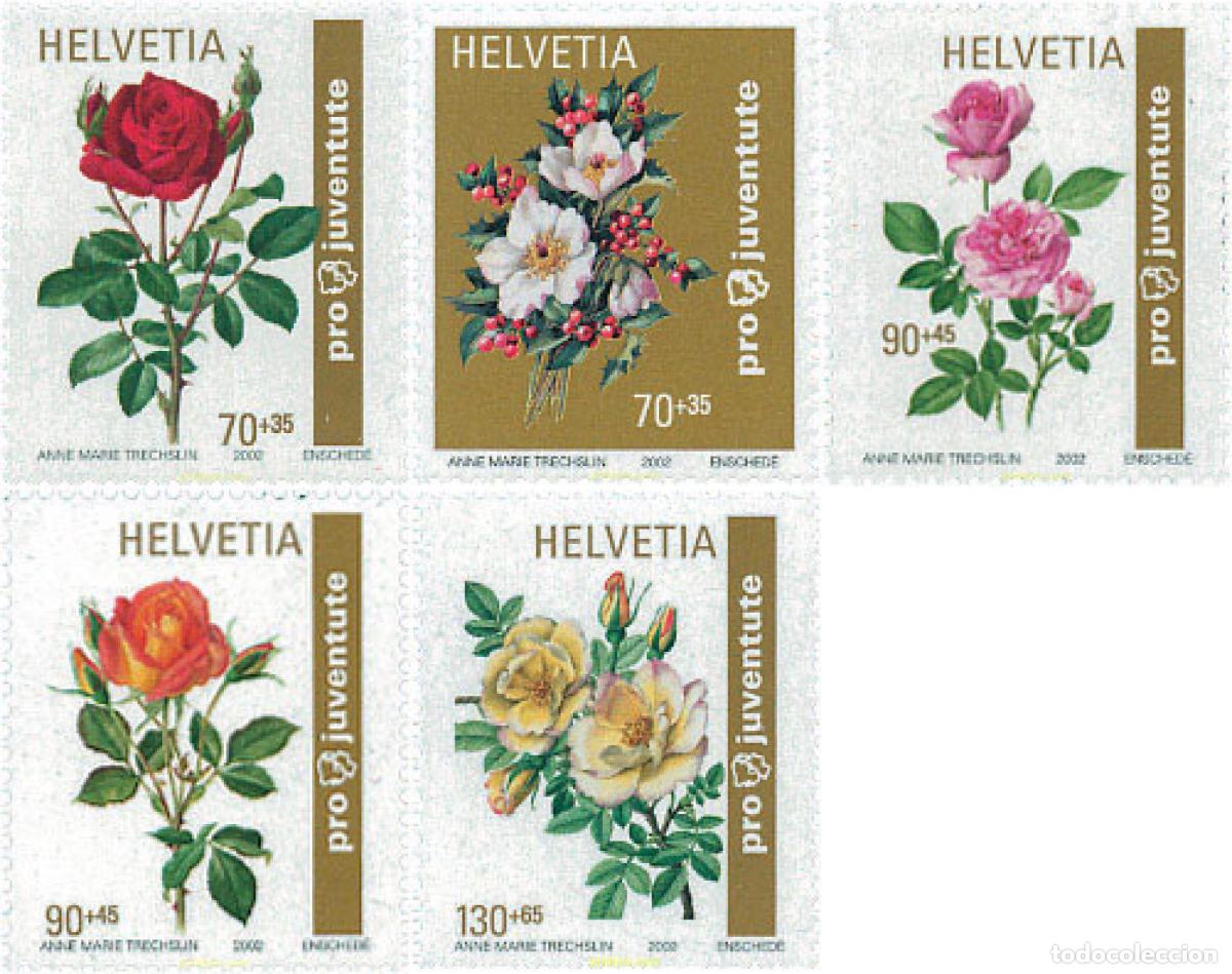 Sellos: 114048 MNH SUIZA 2002 PRO JUVENTUD. ROSAS