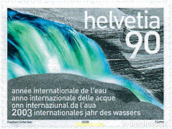 Sellos: 120121 MNH SUIZA 2003 A&Ntilde;O INTERNACIONAL DEL AGUA