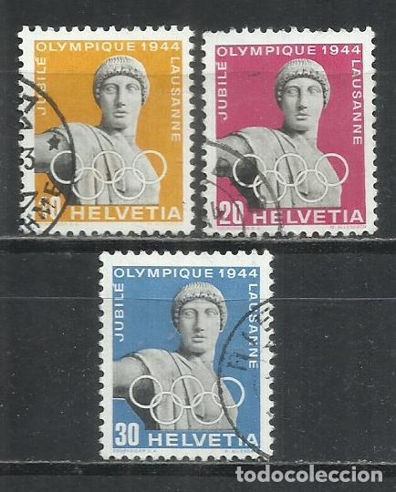 Sellos: 9746-SERIE COMPLETA SUIZA OLIMPIADAS 1944 N&ordm; 392/394 MUY BONITOS. DEPORTES.