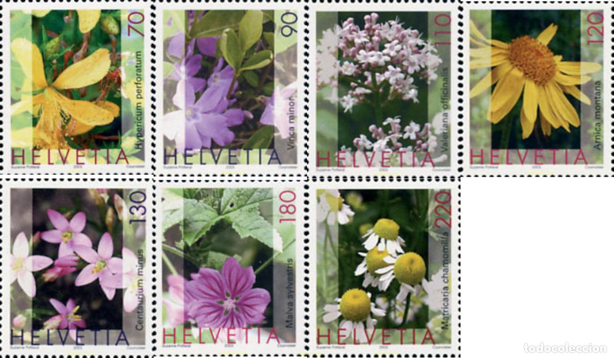 Sellos: 122552 MNH SUIZA 2003 PLANTAS MEDICINALES