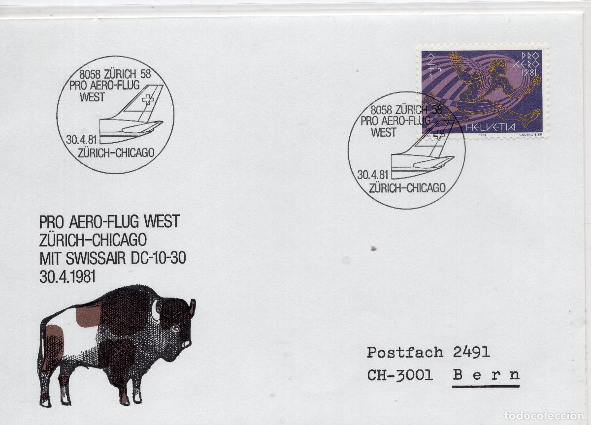 Sellos: SUIZA 1981 CARTA MICHEL CH 1196