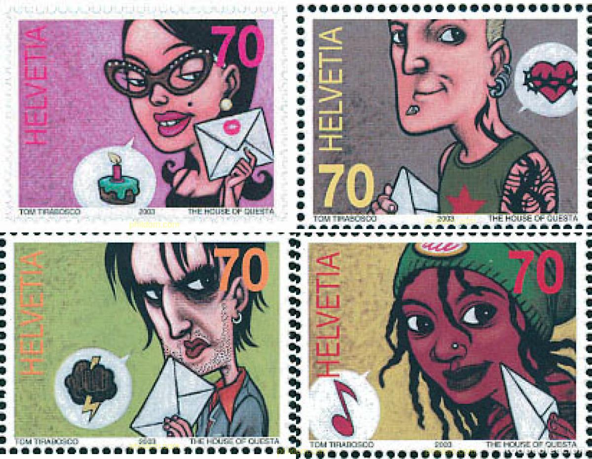 Sellos: 126547 MNH SUIZA 2003 COMICS - Foto 1