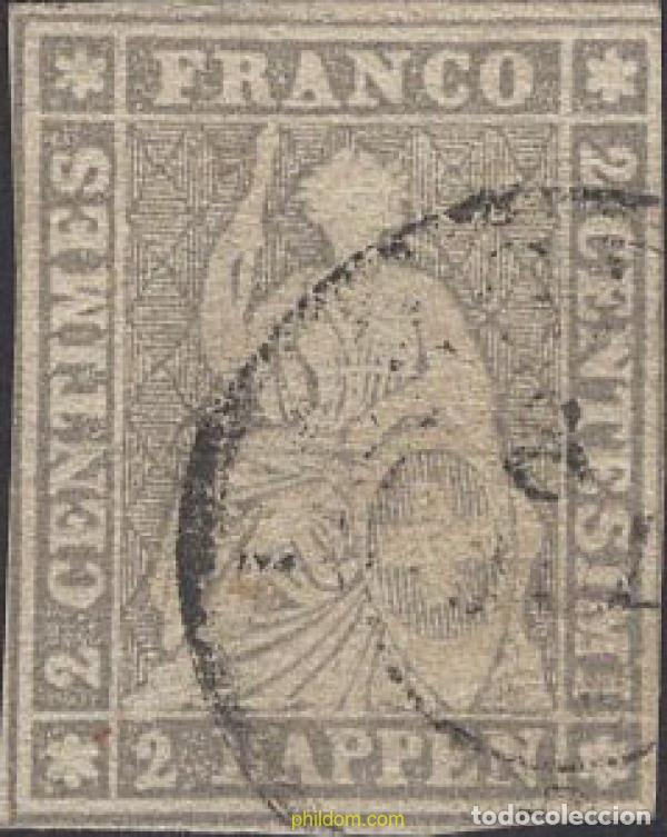 Sellos: 642389 USED SUIZA 1862 HELVETIA