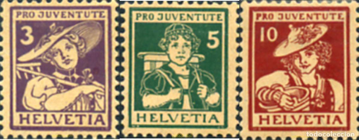 Sellos: 127399 HINGED SUIZA 1916 PRO JUVENTUD