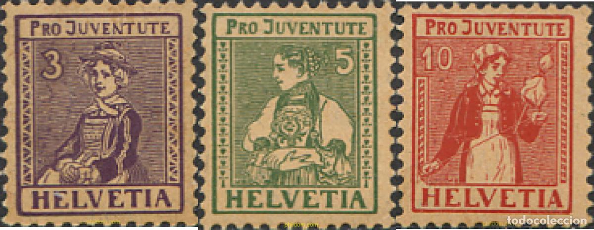 Sellos: 239278 HINGED SUIZA 1917 PRO JUVENTUD